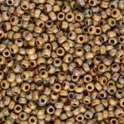 Seed beads Miyuki 11/0 4517 - Opaque Brown Picasso x8g|raw }}