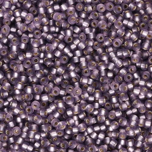 Seed beads Miyuki 15/0 24F - Silver Lined Amethyst Mat x8g