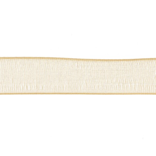 Organza ribbon 11mm Gold Tone x 1m