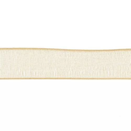 Organza ribbon 11mm Gold Tone x 1m