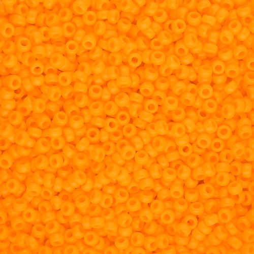 Seed beads Miyuki 15/0 405 - Opaque Tangerine x8g