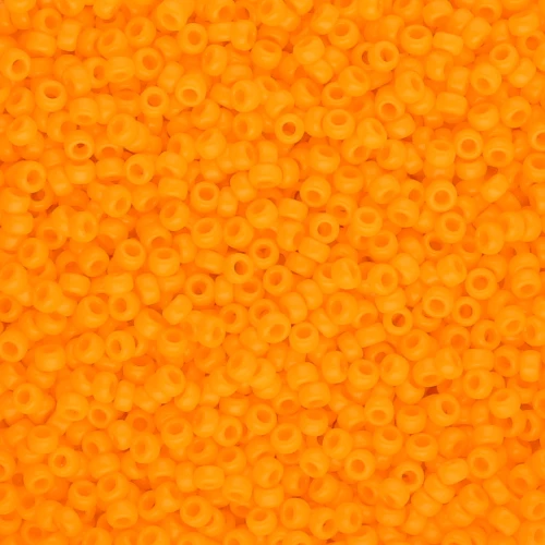 Seed beads Miyuki 15/0 405 - Opaque Tangerine x8g