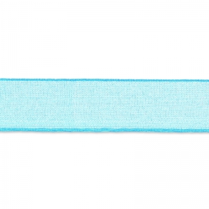 Organza ribbon 6mm Turquoise-Blue x 1m