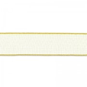 Organza ribbon 6mm Gold Tone x 1m