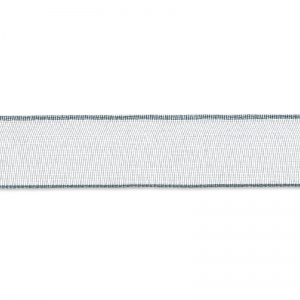 Organza ribbon 6mm Gray x 1m