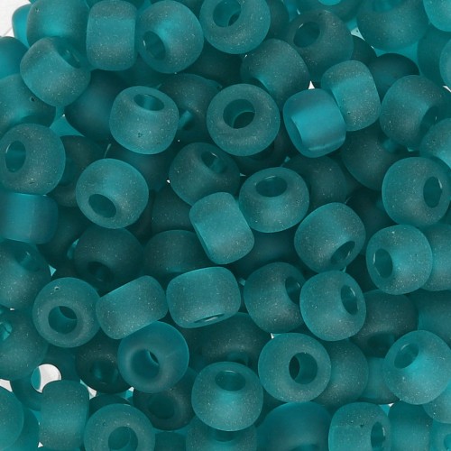 Seed beads Miyuki 6/0 2405F - Transparent Teal Mat x8g