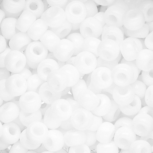 Seed beads Miyuki 6/0 402 - White x8g