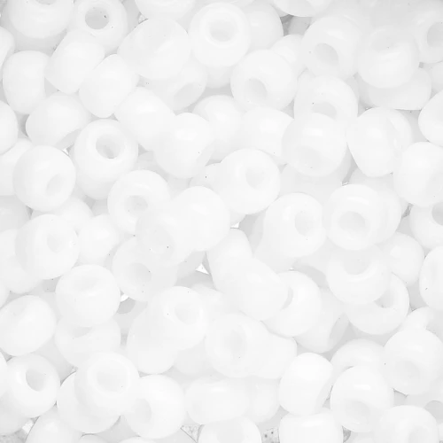 Seed beads Miyuki 6/0 402 - White x8g