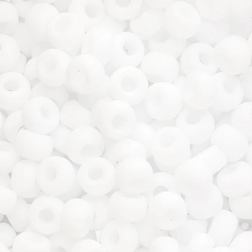 Seed beads Miyuki 6/0 402F - White Mat x8g