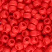 Seed beads Miyuki 6/0 408 - Opaque Red x8g