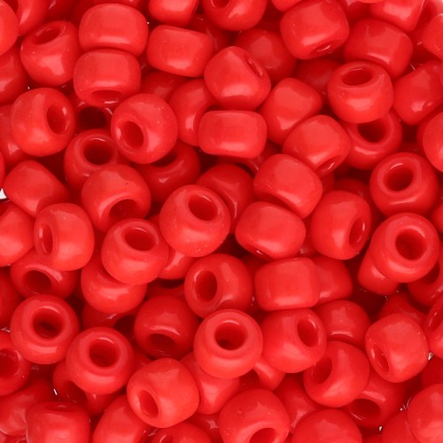 Seed beads Miyuki 6/0 408 - Opaque Red x8g