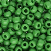 Seed beads Miyuki 6/0 411 - Opaque Green x8g