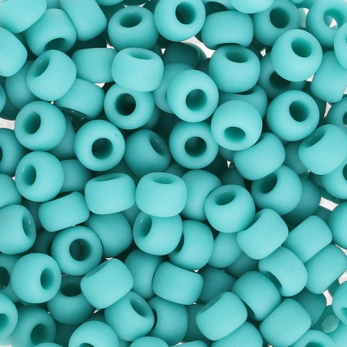Seed beads Miyuki 6/0 412F - Opaque Turquoise Green Mat x8g