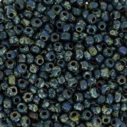 Miyuki Seed beads Duracoat 11/0 4516 - Opaque Dark Teal Picasso x8g|raw }}