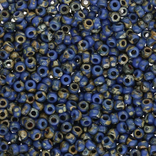 Miyuki Seed beads Duracoat 11/0 4516 - Opaque Dark Teal Picasso x8g