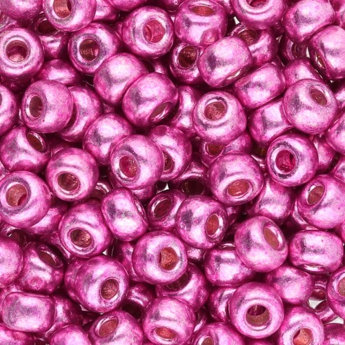 Seed beads Miyuki Duracoat 6/0 4210 - Galvanized Hot Pink x8g