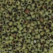 Miyuki Seed beads 11/0 4515 - Opaque Chartreuse Picasso x8g