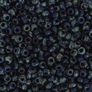 Miyuki Seed beads Duracoat 11/0 4518 - Opaque Cobalt Picasso x8g|raw }}