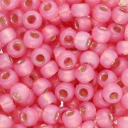 Seed beads Miyuki 6/0 645 - Dyed Dark Rose Silver Lined Alabaster x8g|raw }}