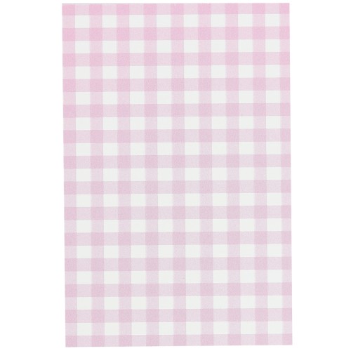 9x6cm Jewelry cards - Gingham pattern - Pink - White x20