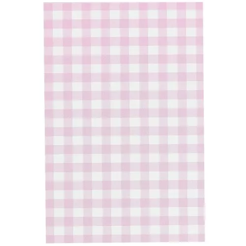 9x6cm Jewelry cards - Gingham pattern - Pink - White x20