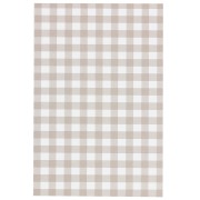 9x6cm Jewelry cards - Gingham pattern - Sand - White x20