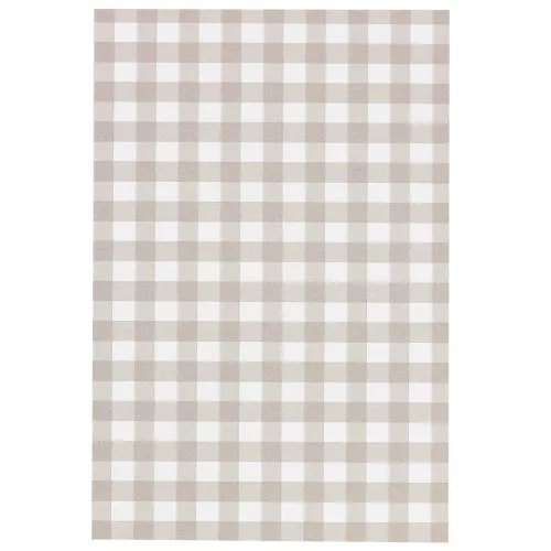 9x6cm Jewelry cards - Gingham pattern - Sand - White x20