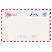 6x9cm Jewelry cards - Christmas postcard pattern - Beige - Lie de vin x20|raw }}