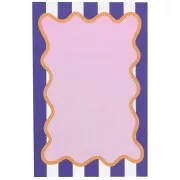 9x6cm Jewelry cards - Stripes pattern - Purple - White - Pink x20