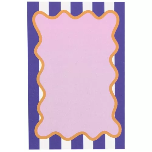9x6cm Jewelry cards - Stripes pattern - Purple - White - Pink x20