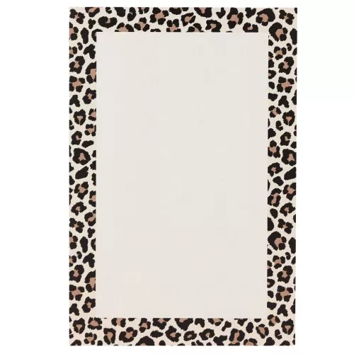 9x6cm Jewelry cards - Leopard frame - Beige - Brown - Black x20
