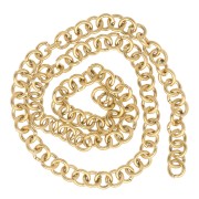 Open rings 5x1 mm - Gold-plated 316L stainless steel x100