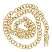 Open rings 5x1 mm - Gold-plated 316L stainless steel x100