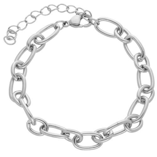 Trace mesh bracelet 7 mm - Stainless steel 304 x16cm