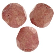 Facets 3 mm Chalk White Gold Luster x50