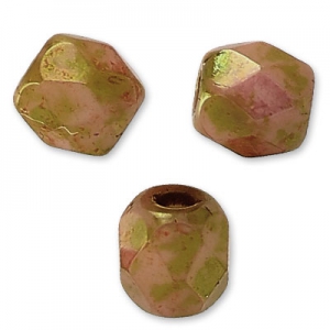 Faceted 3 mm Chalk White Roman Rose x50