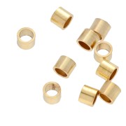 Crush tubes 2x2.5 mm - Gold Filled x30