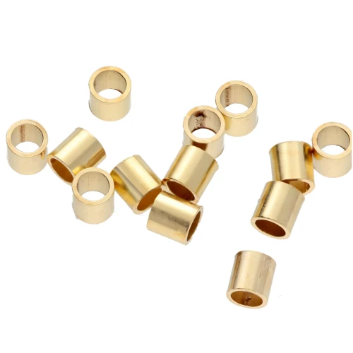 Crush tubes 2.5x2.5 mm - Gold Filled x30