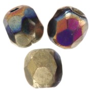 Fire Polished faceted beads 3mm Crystal California Violet x50