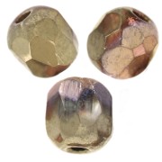 Fire Polished faceted beads 3mm Crystal California Pink x50