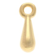 Charm drops 10x3 mm - Fine gold plated x10|raw }}