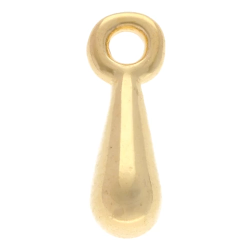 Charm drops 10x3 mm - Fine gold plated x10