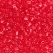 Bugles Twist Miyuki 10/0 Hex Cut 141 - Transparent Ruby x10g|raw }}