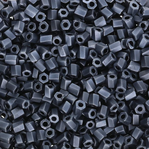 Bugles Twist Miyuki 10/0 Hex Cut 2001 - Gunmetal Mat x10g