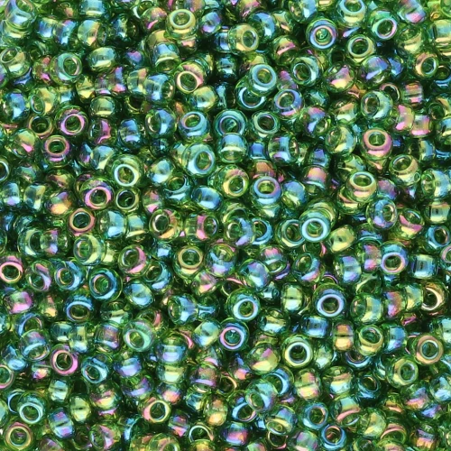 Seed beads Miyuki 11/0 288 - Transparent Olive Green AB x8g