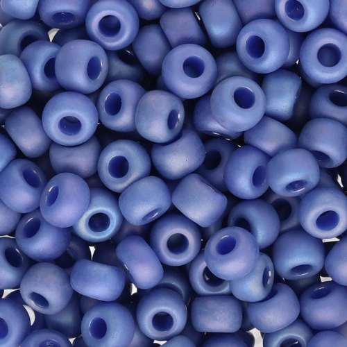 Seed beads Miyuki 6/0 4704 - Opaque Glazed Soft Blue Mat AB x8g