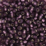Seed beads Miyuki 8/0 24F - Silver Lined Amethyst Mat x8g