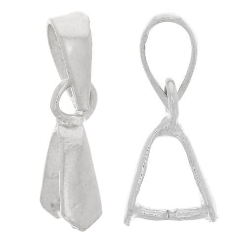 Pendant fasteners 14 mm 925 Sterling Silver x10
