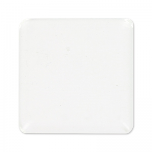 Square Glass Magnifying cabochon 15mm Crystal x1