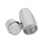 Magnetic clasp for 7mm cords stainless steel x1